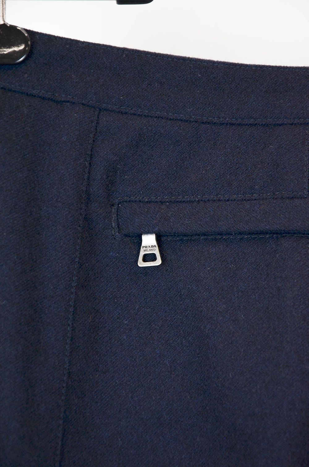 Prada Prada Navy Virgin Wool Pants – Made in Italy – Size 40 Size 27" / US 4 / IT 40 - 6 Thumbnail