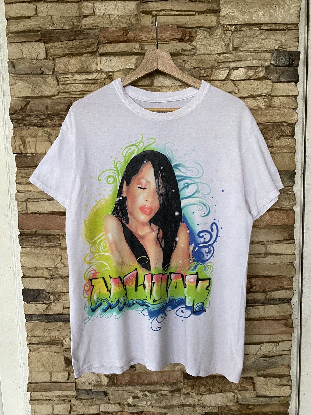 Rap Tees Vintage Aaliyah Solo Singer Rap Tees selena tupac Size US M / EU 48-50 / 2 - 1 Thumbnail