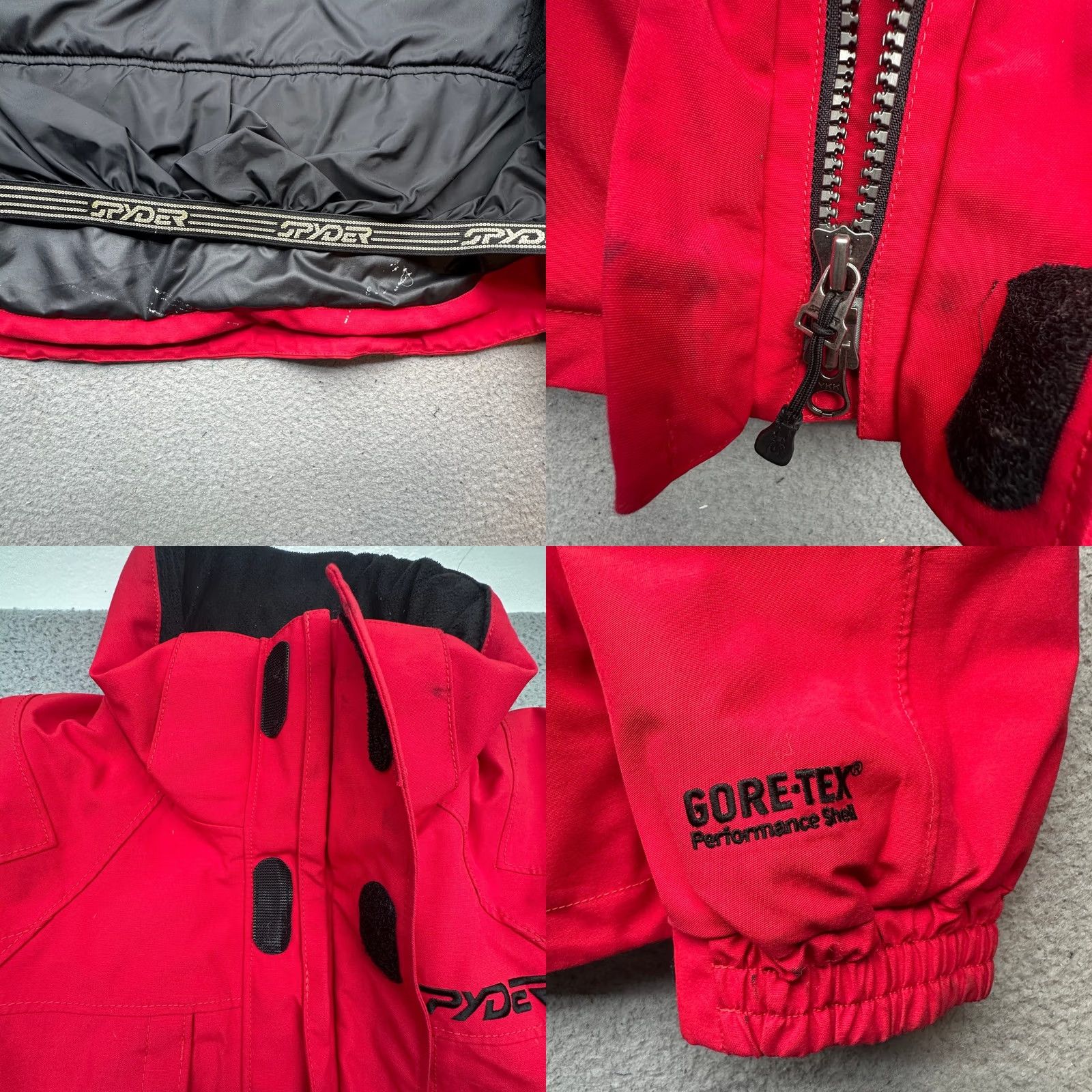 Spyder Spyder Gore-Tex Performance Shell Red Hooded Snow Ski Jacket Mens Small Full Zip Size US S / EU 44-46 / 1 - 10 Thumbnail