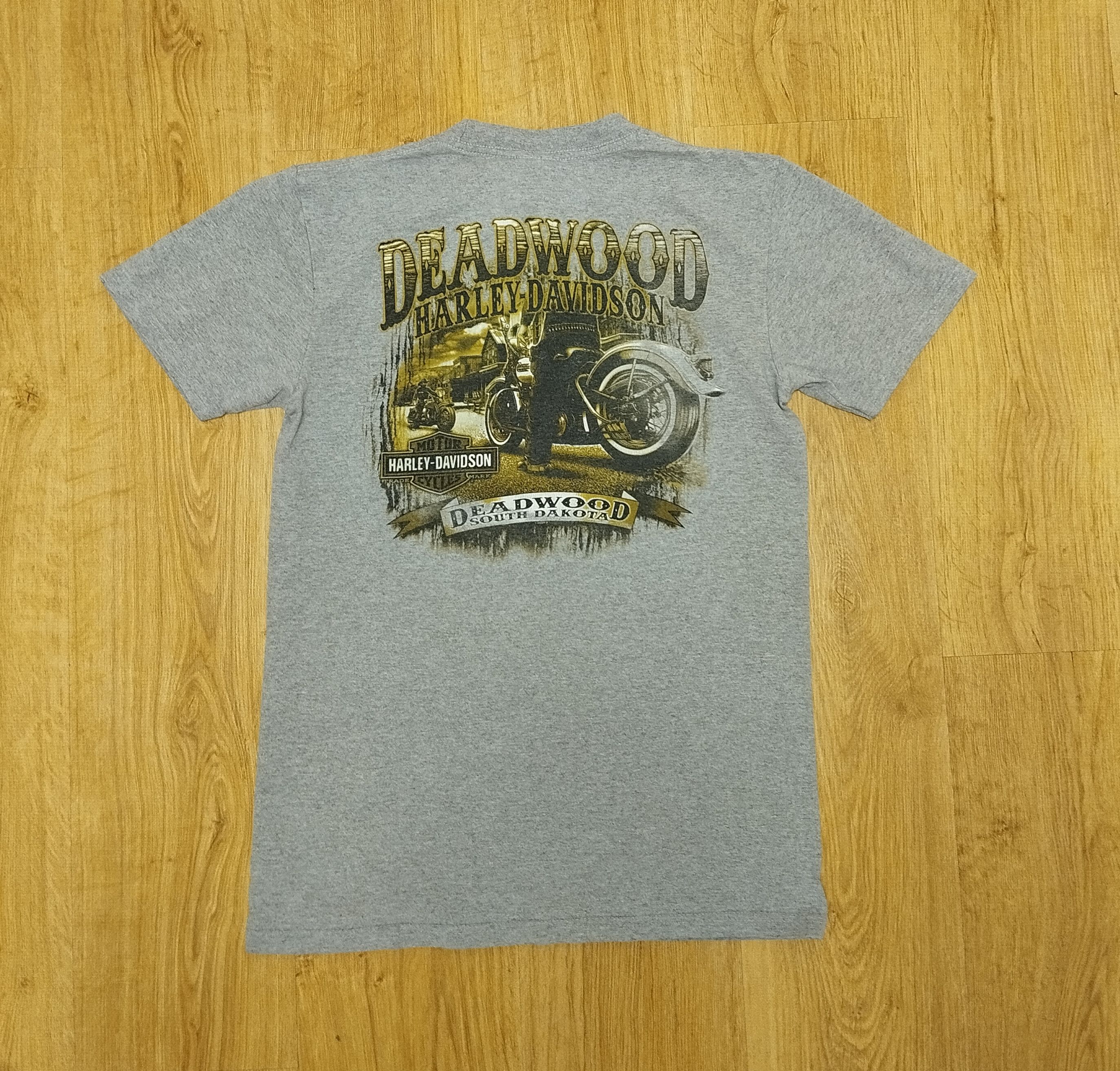 T-shirt Harley Davidson Deadwood South Dakota - Noir - Taille L - Coton - Occasion Très Bon état