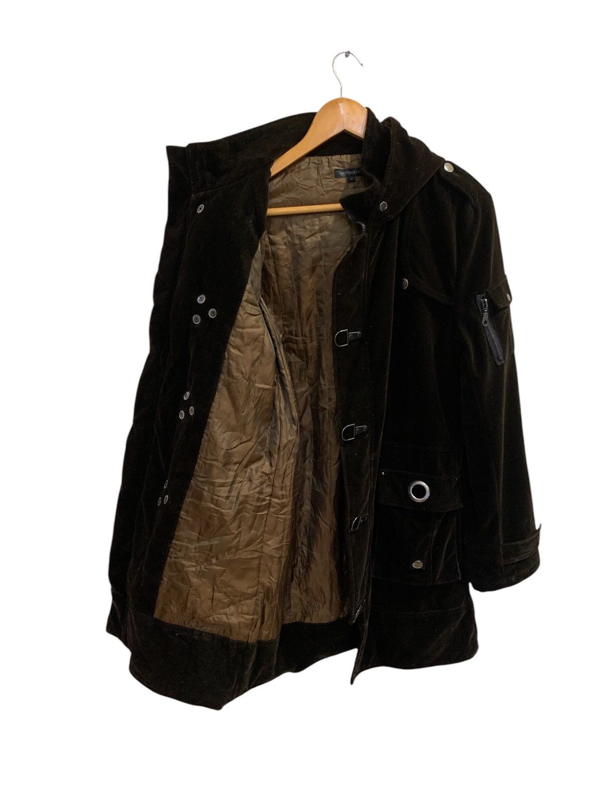 Japanese Brand Authentic Velvet Hooded Jacket Size US L / EU 52-54 / 3 - 7 Thumbnail