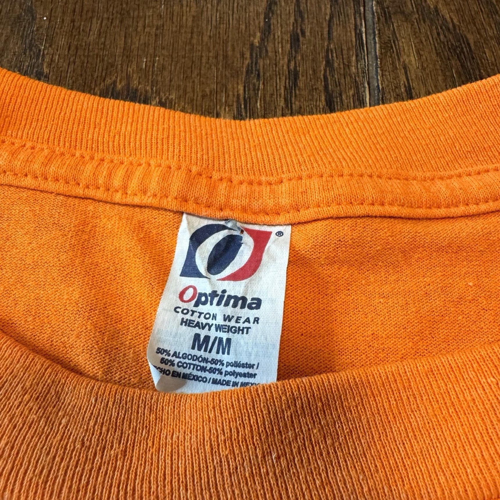 Champion VINTAGE Optima Wheaties T-Shirt Breakfast of Champions 90s Crew Neck Short Sleeve M Orange Mens Size US M / EU 48-50 / 2 - 3 Thumbnail