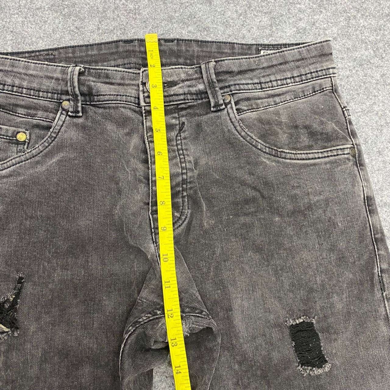 If Six Was Nine Vintage Gosto Jeans Distressed Denim Size US 33 - 4 Thumbnail