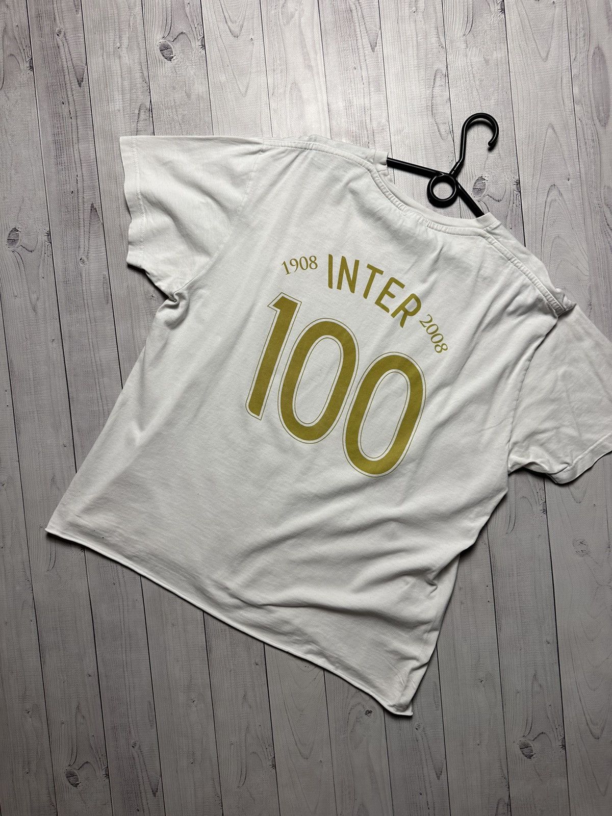 Nike × Vintage Vintage Nike Inter Milan soccer tee 100 years rare size XL Size US XL / EU 56 / 4 - 7 Thumbnail