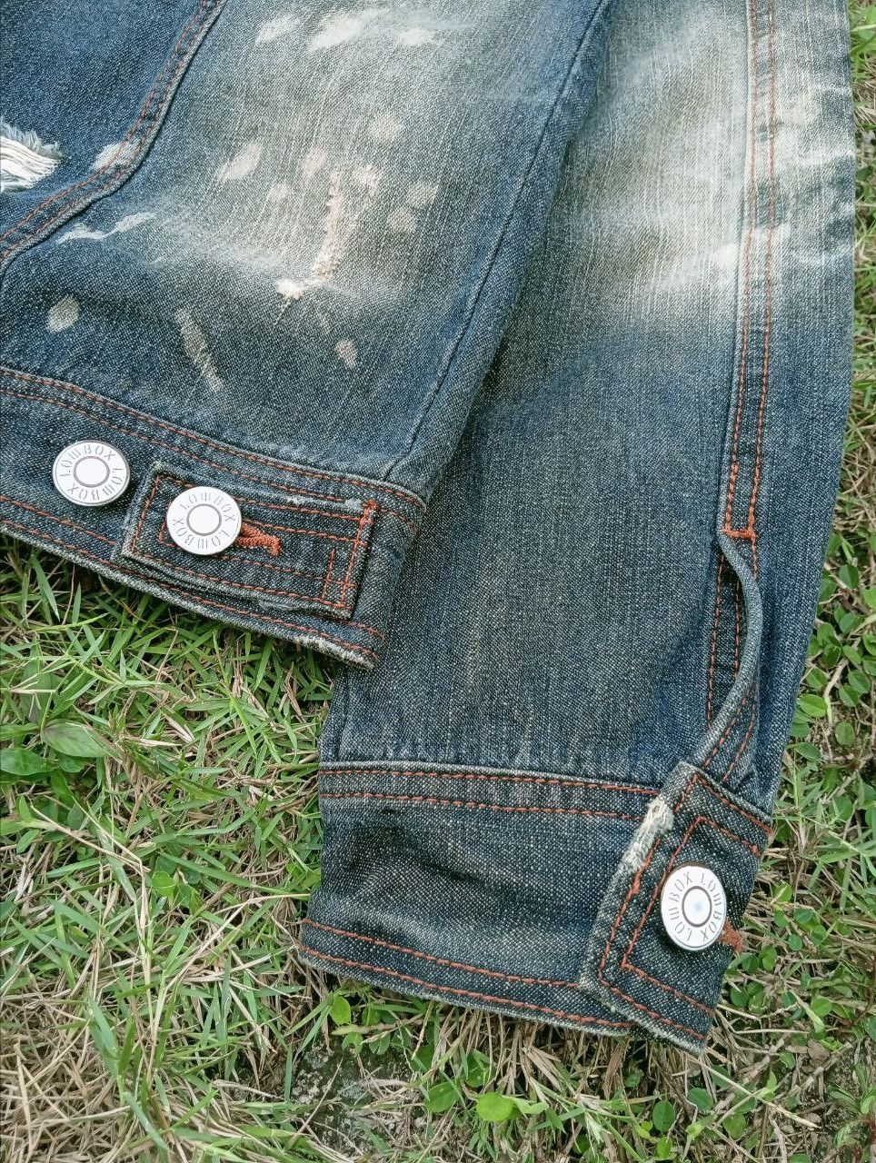 If Six Was Nine JAPANESE LOWBOX DISTRESSED DENIM JACKET Size US L / EU 52-54 / 3 - 9 Thumbnail