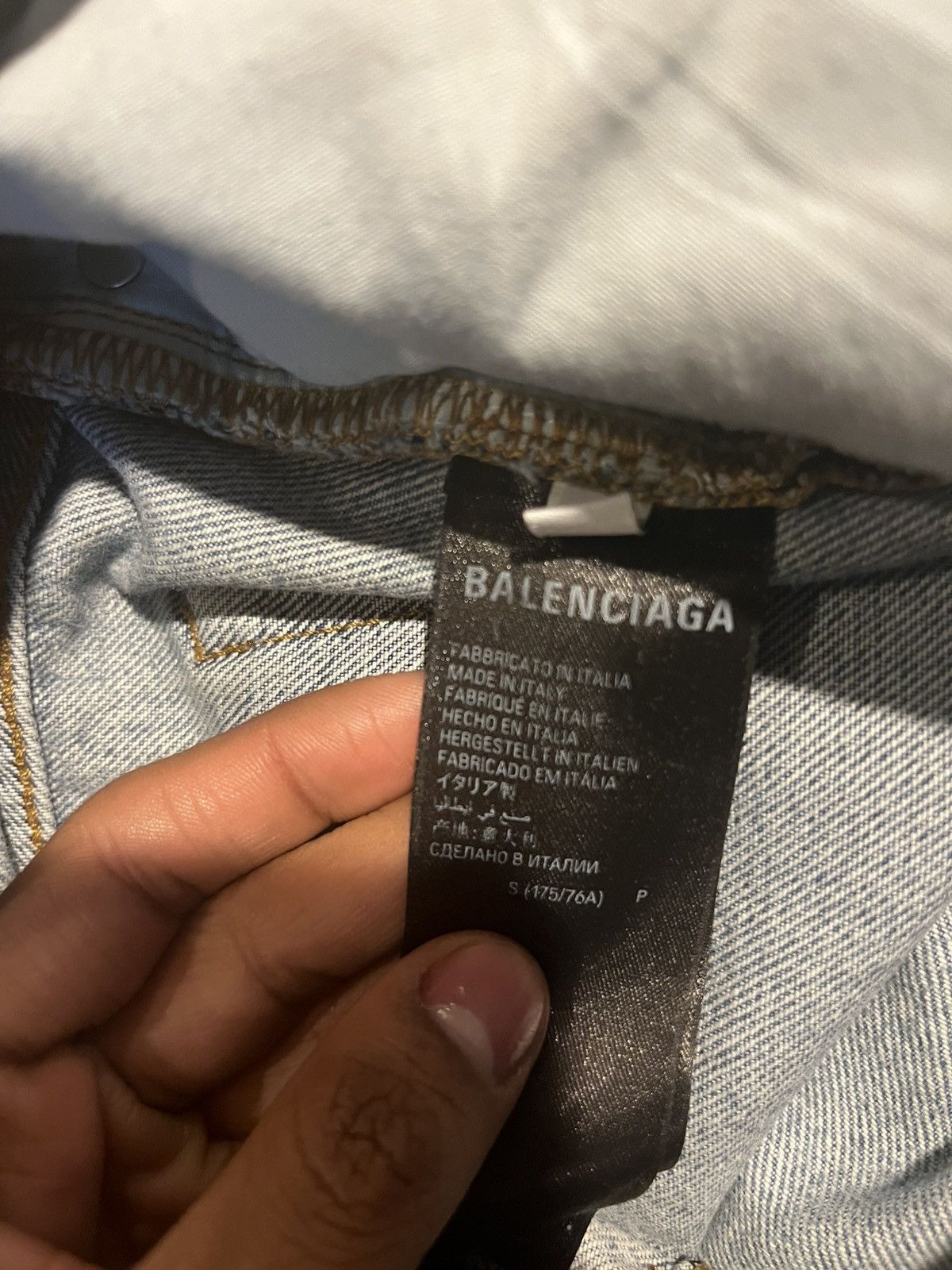 Balenciaga Balenciaga FW22 Light Blue Baggy Denim Size US 30 / EU 46 - 9 Thumbnail