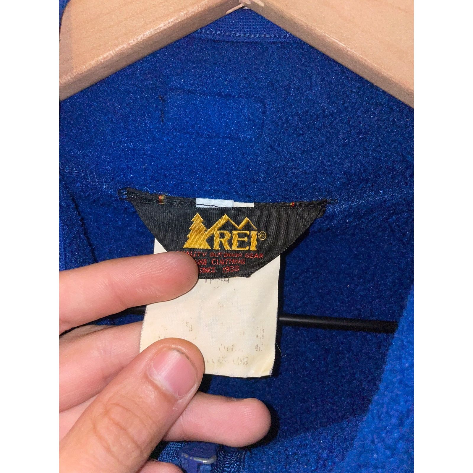 Rei Vintage REI Outdoor Gear Blue Full Zip Fleece Jacket VTG L Size US L / EU 52-54 / 3 - 6 Thumbnail