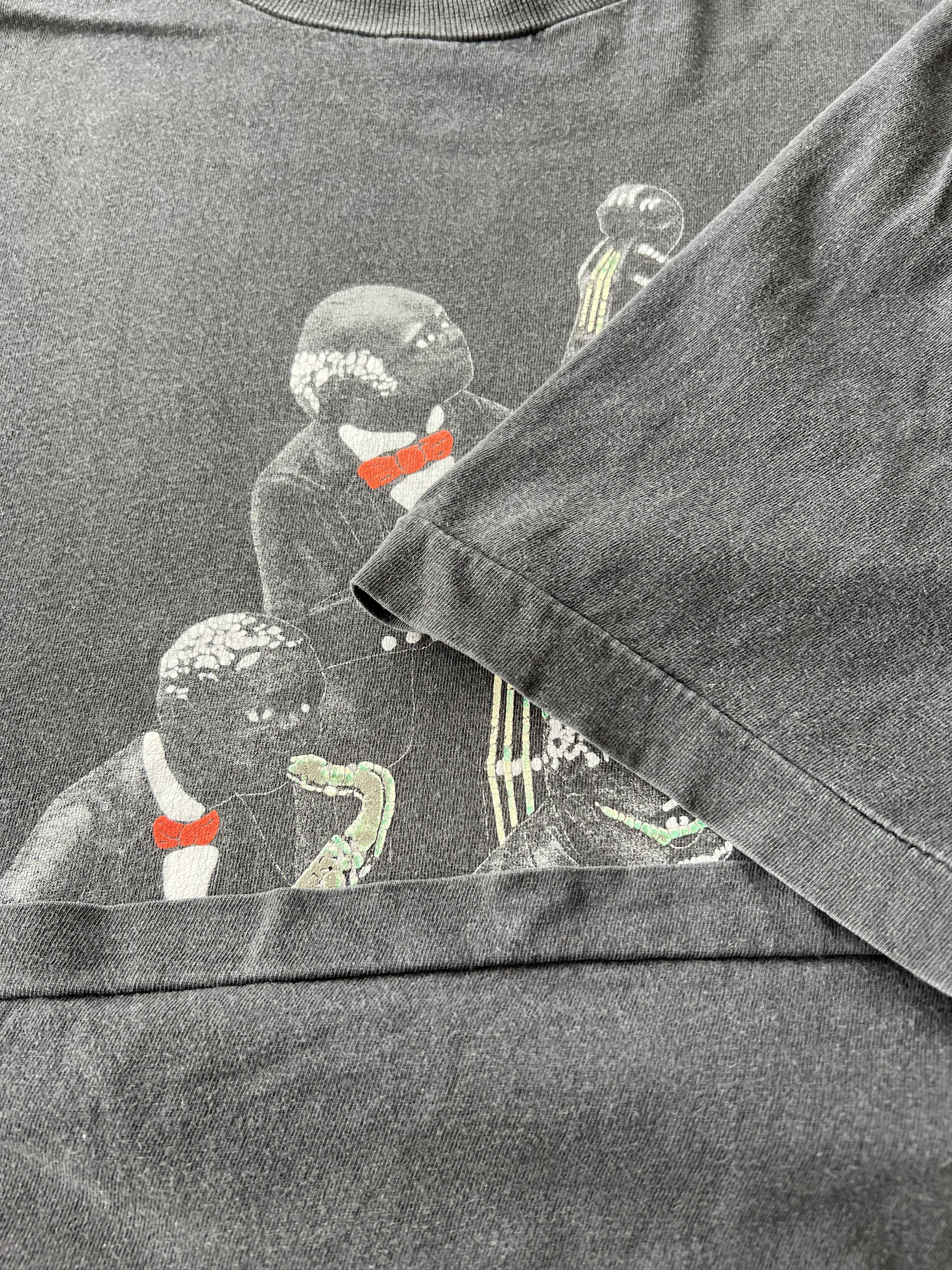 Vintage Vintage 90s Jazz Music New Orleans Faded Black T-shirt Size US XL / EU 56 / 4 - 8 Thumbnail