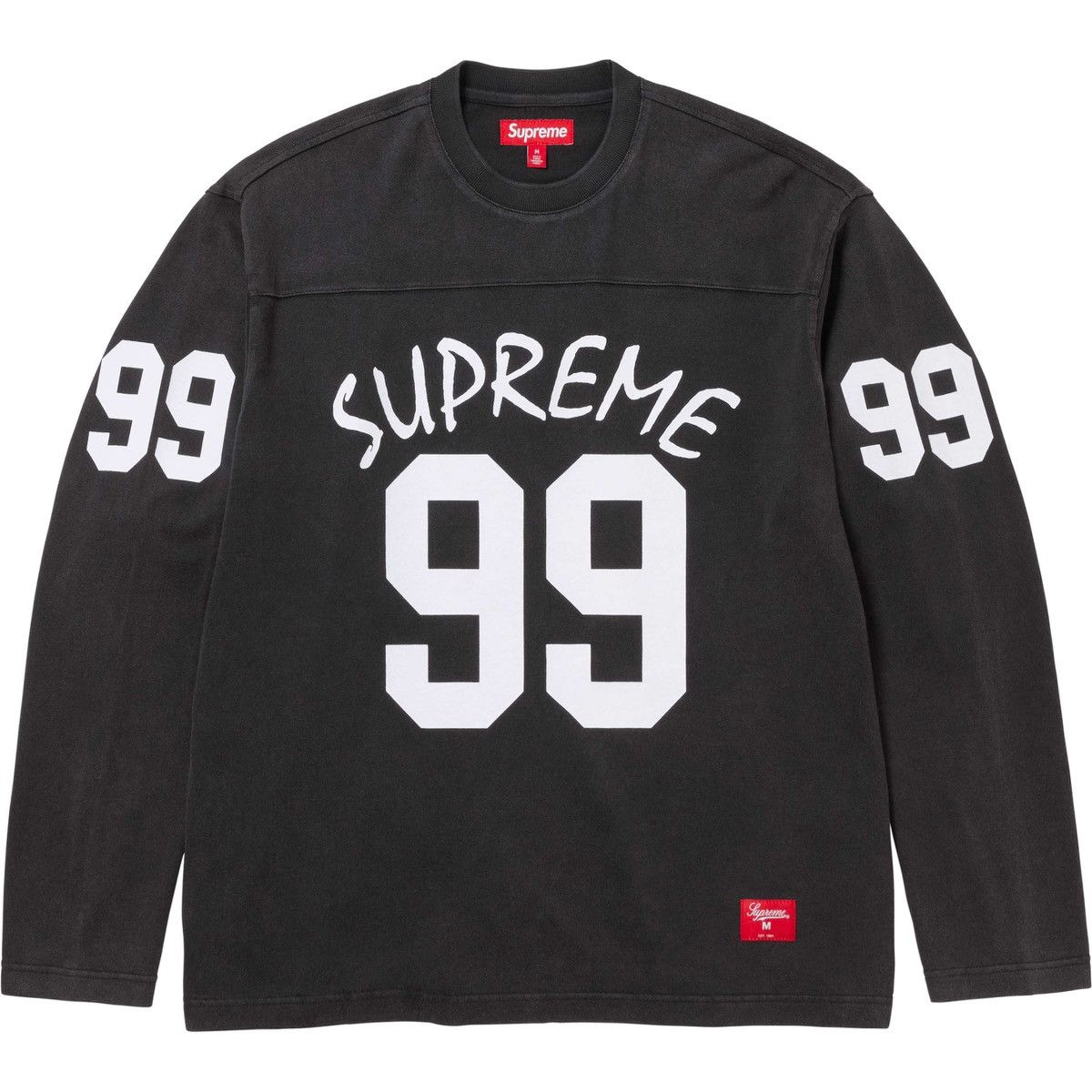 image of Supreme 99 L/s Football Top in Black, Men's (Size Small)