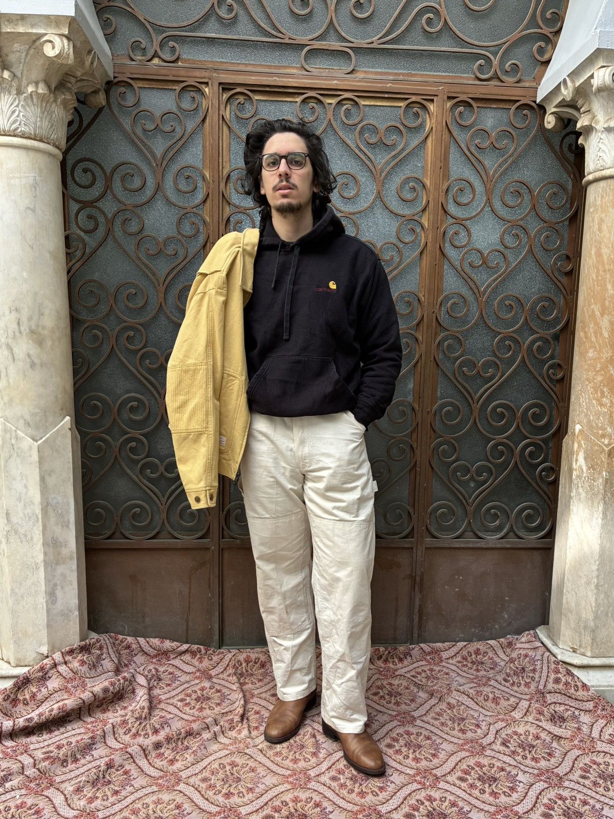 Aime Leon Dore AIMÉ LEON DORE TRAPUNTO CHORE JACKET IN RATTAN PALE YELLOW Size US M / EU 48-50 / 2 - 16 Thumbnail