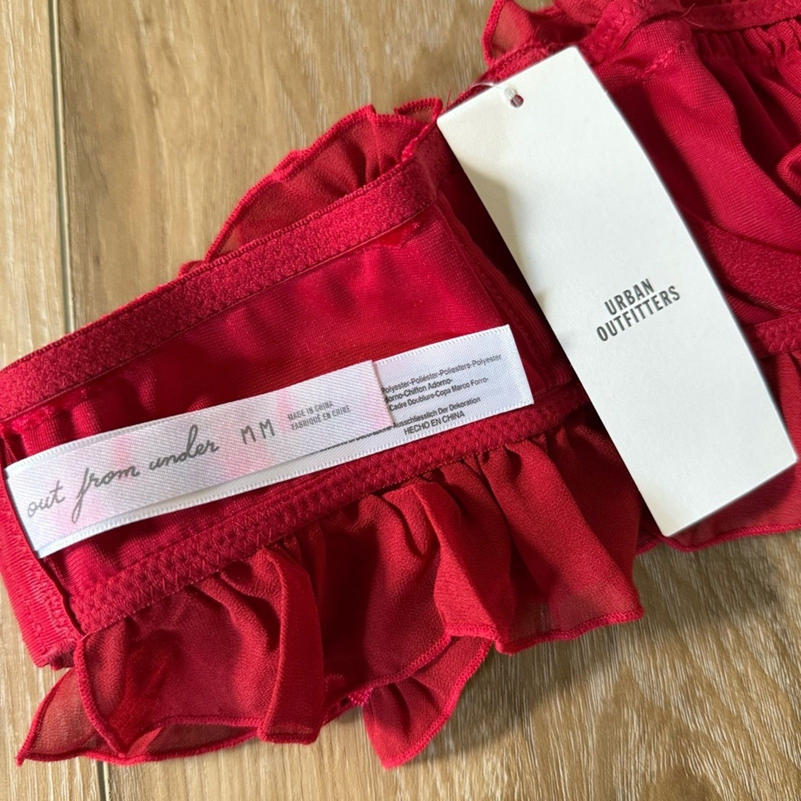 Urban Outfitters Urban Outfitters Out From Under Velvet & Ruffle Bra Top M Size M / US 6-8 / IT 42-44 - 7 Thumbnail