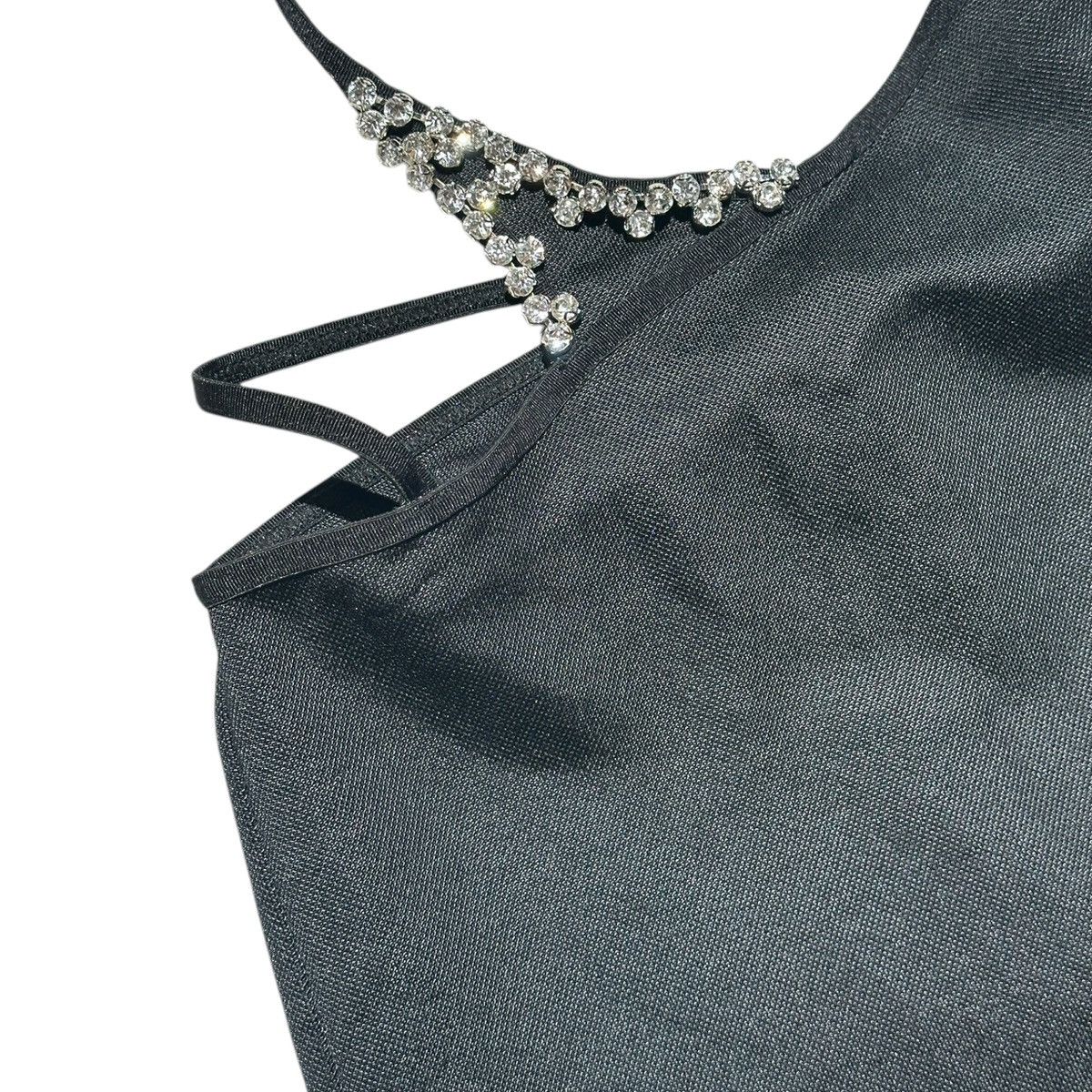 Area Asymmetric Crystal embellished thong effect trousers Size 26" / US 2 / IT 38 - 4 Thumbnail