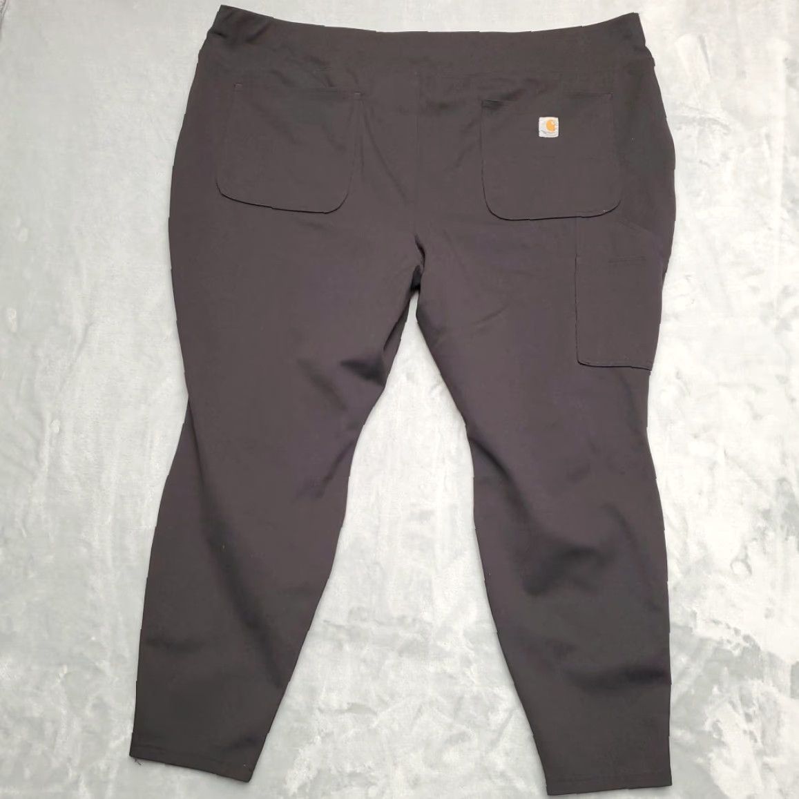 Carhartt VINTAGE Carhartt Force Midweight Pocket Leggings Womens 24W Black Cargo Double Knee Size 42" / US 20 - 5 Thumbnail