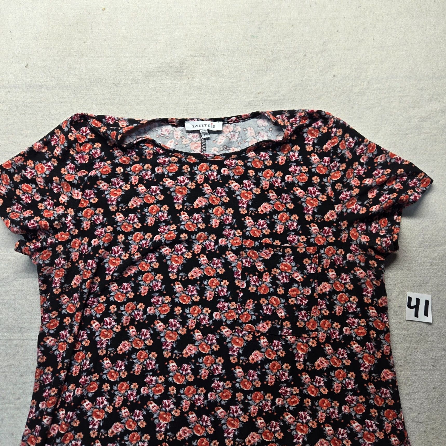 Vintage VINTAGE Flowers Floral Shirt Dress Long Pockets Plus Size 1X Women Size XL / US 12-14 / IT 48-50 - 2 Thumbnail