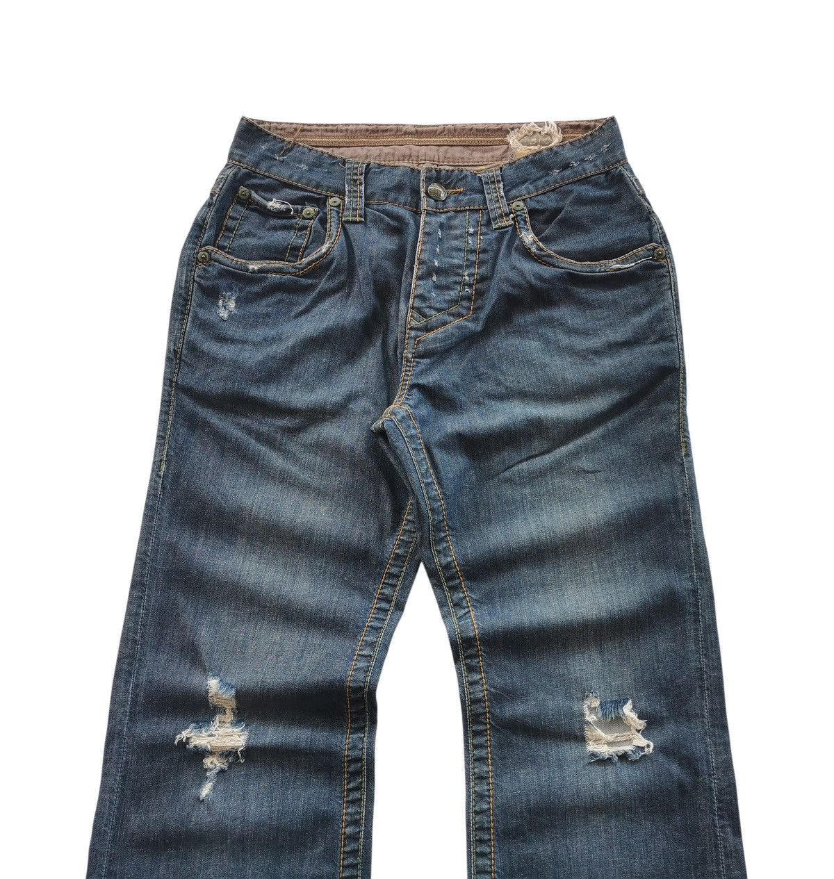 Stitch's Jeans Stitch jeans flared bootcuts distressed denim jeans▪️ 30x30.5 Size US 30 / EU 46 - 3 Thumbnail