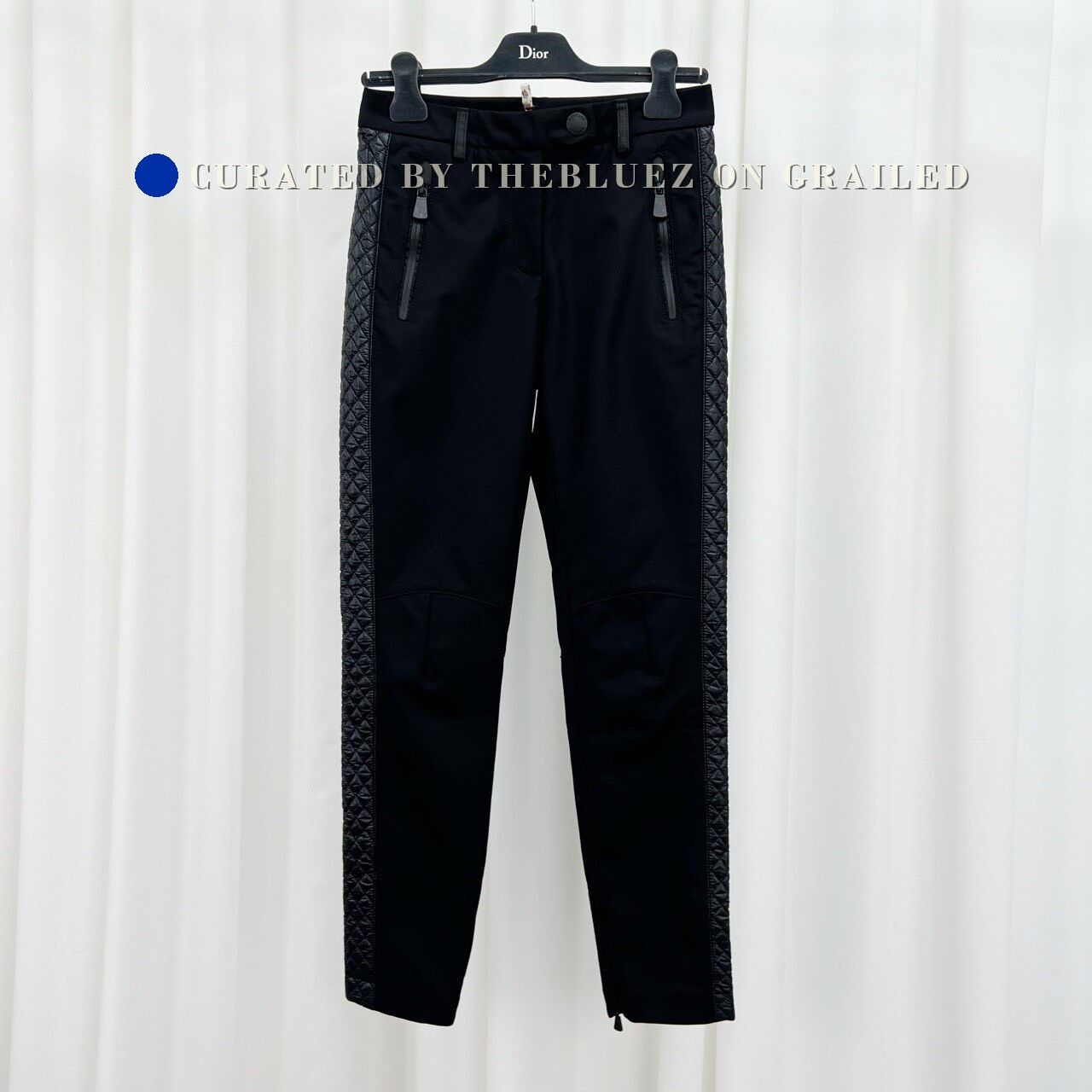 Moncler Moncler Embroidered Logo Black Casual Pants Size US 40 / EU 56 - 1 Thumbnail