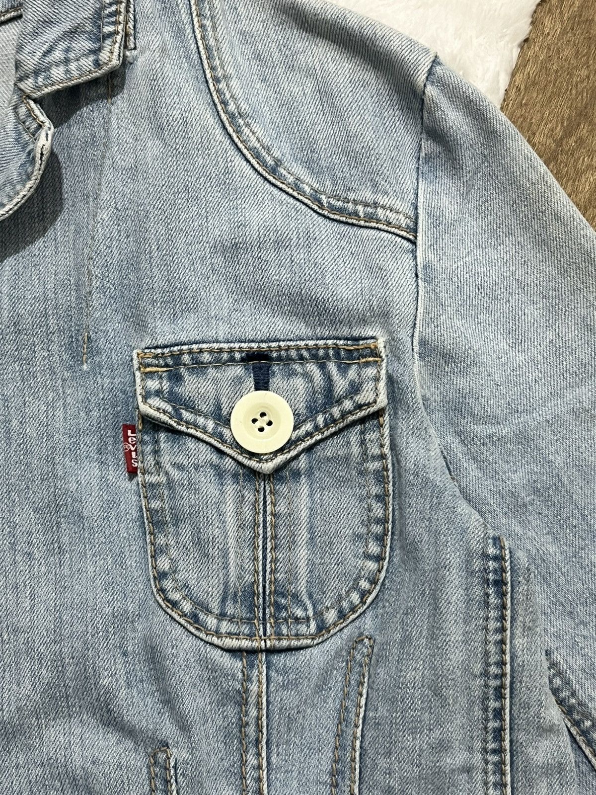 Other Levi’s Womens Denim Blazer Jacket Light Wash S Size S / US 4 / IT 40 - 5 Thumbnail