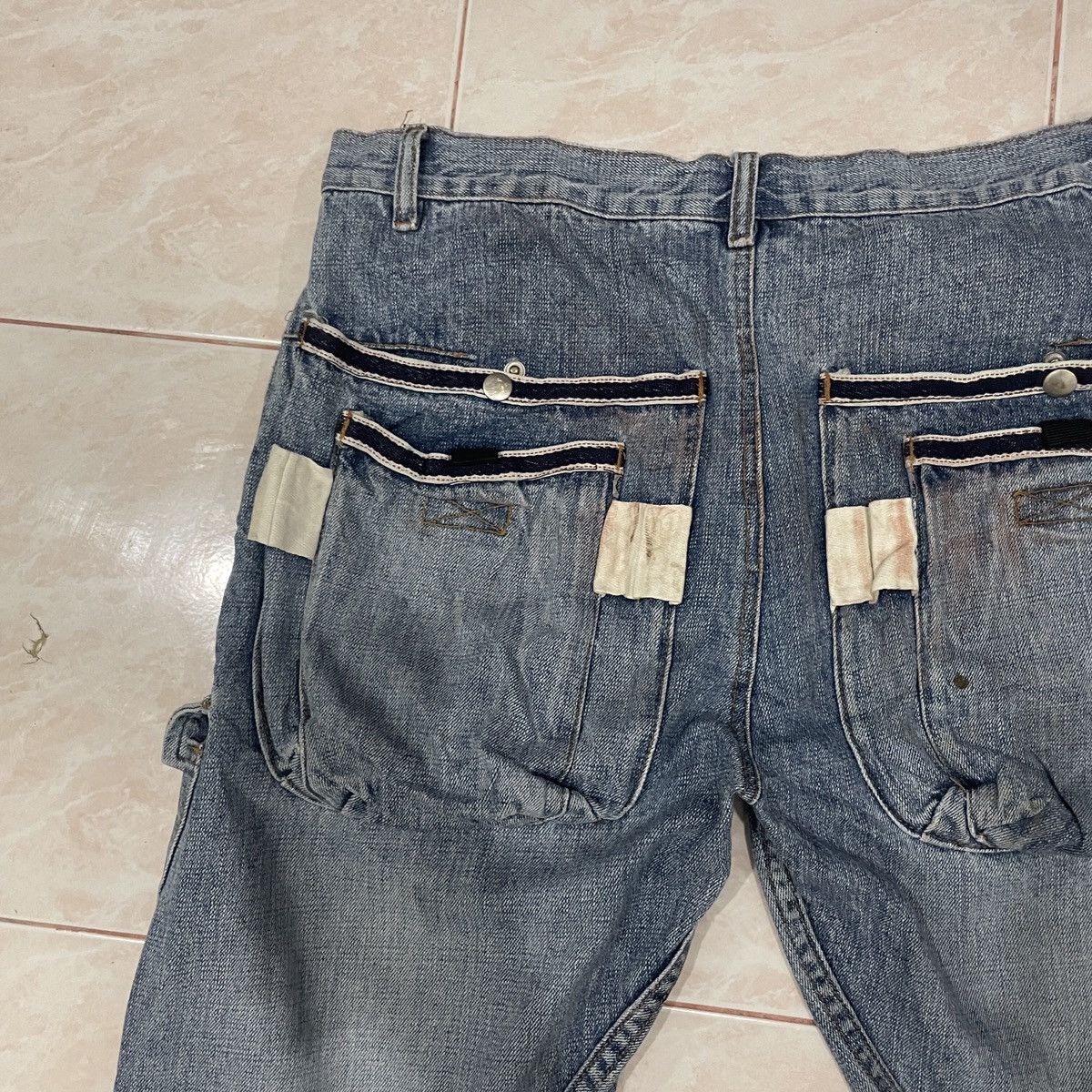 20471120 Vintage Fantastic Selvedge Pocket Denim Jeans Size US 34 / EU 50 - 9 Thumbnail