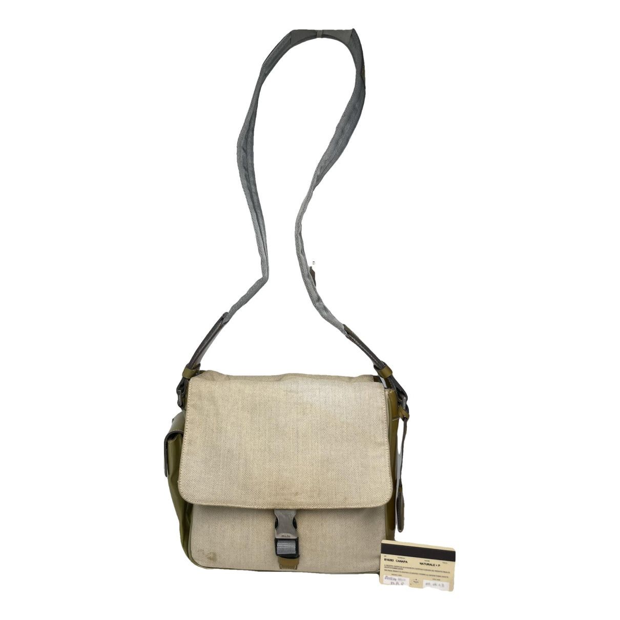 Prada Beige Cotton Handbag Size ONE SIZE - 1 Thumbnail