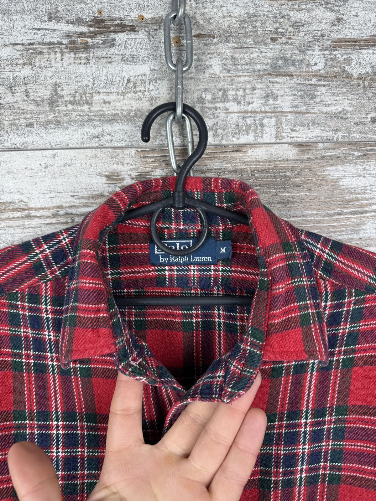 Polo Ralph Lauren Mens Vintage distressed Polo Ralph Lauren flannel shirts Size US M / EU 48-50 / 2 - 4 Thumbnail