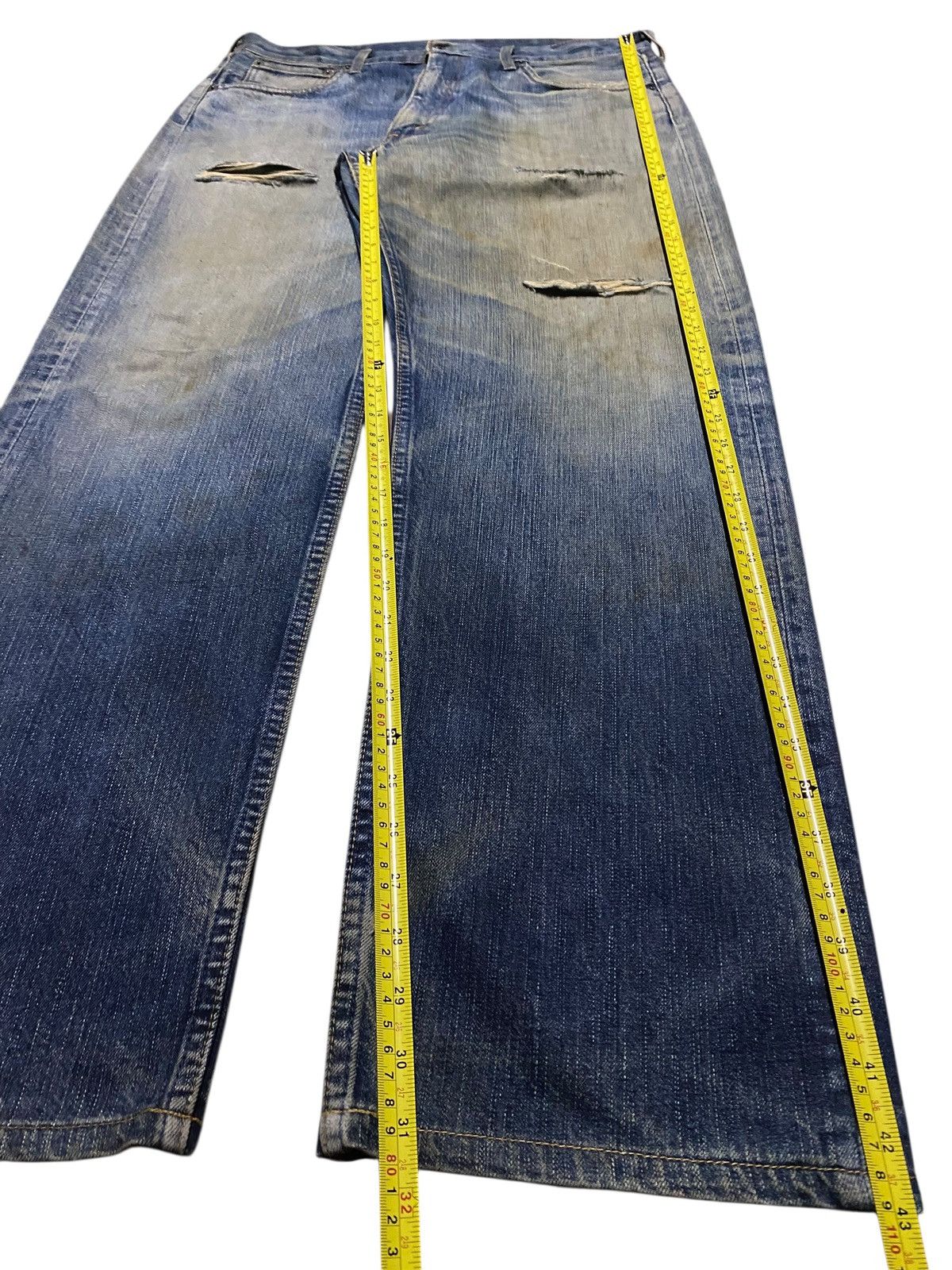 Levi's Vintage Levis 503 Mud Wash Distressed Button J09 Baggy Jeans Size US 34 / EU 50 - 18 Thumbnail