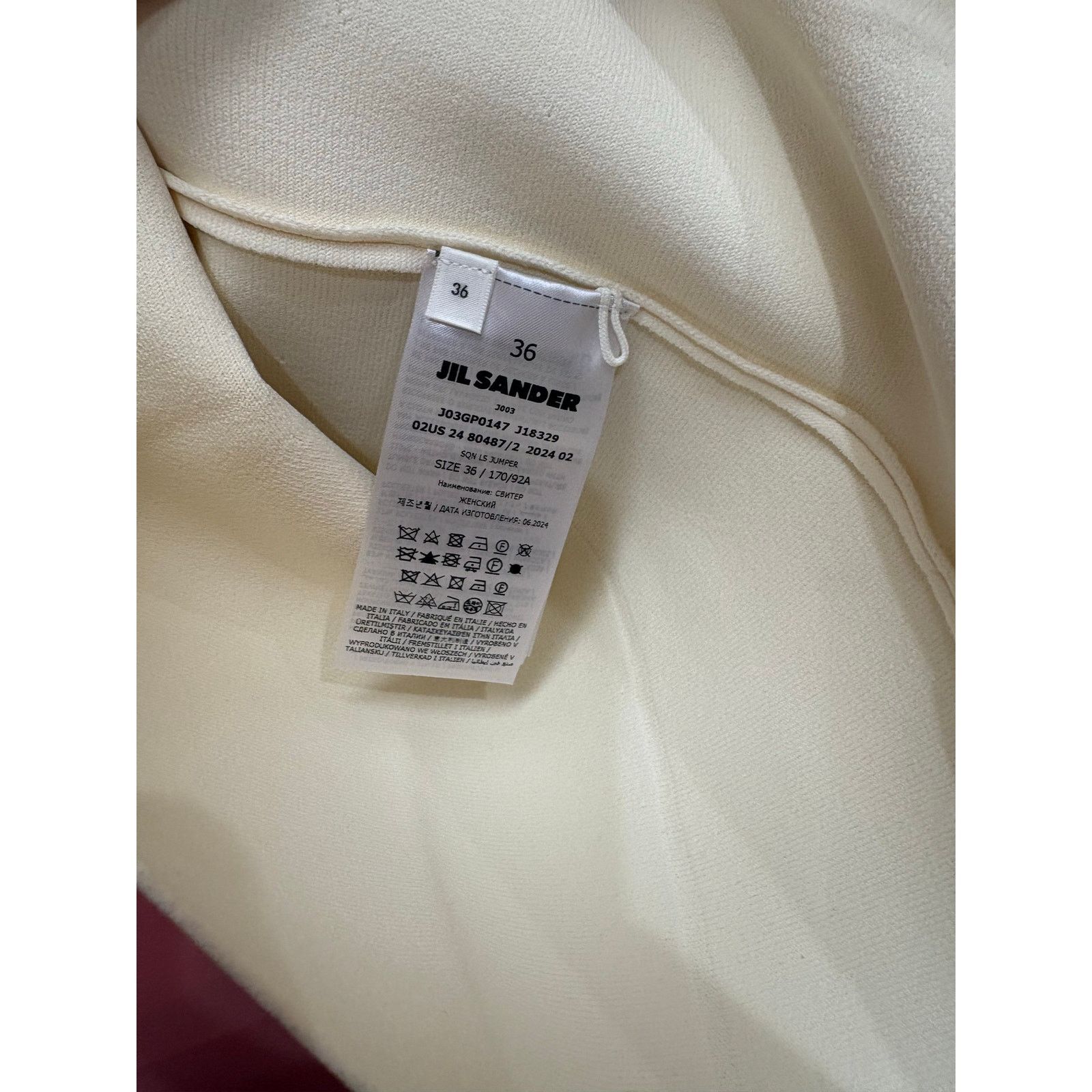Jil Sander Jil Sander Long Sleeve Sweater NWT Size 36 Size XS / US 0-2 / IT 36-38 - 8 Thumbnail