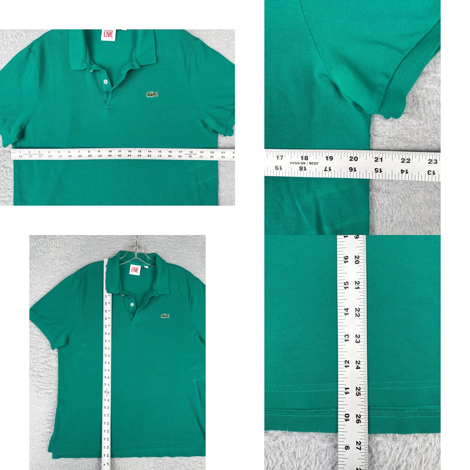 Lacoste Lacoste L!ve Polo Shirt Men 6 Green Short Sleeve 100% Cotton Golf Golfer Size US S / EU 44-46 / 1 - 8 Thumbnail