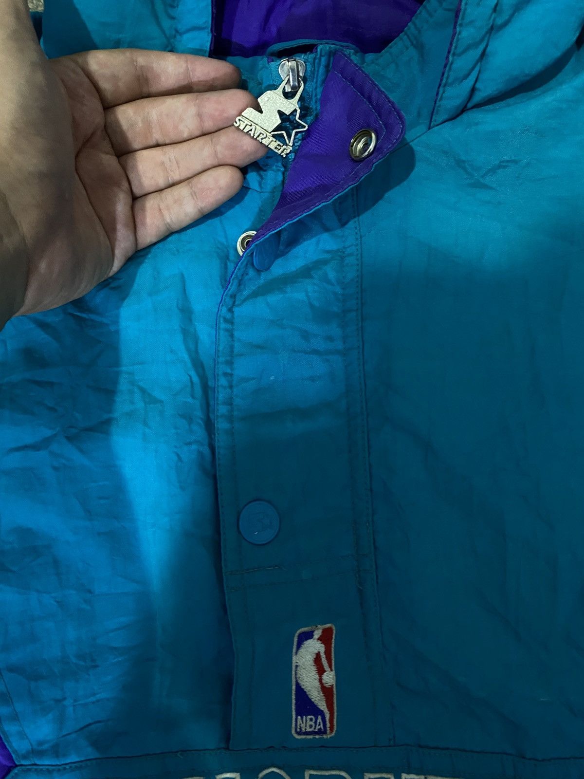 Starter Starter Jacket 1/2 Zip Charlotte Hornets Vintage 90’s Size US M / EU 48-50 / 2 - 6 Thumbnail
