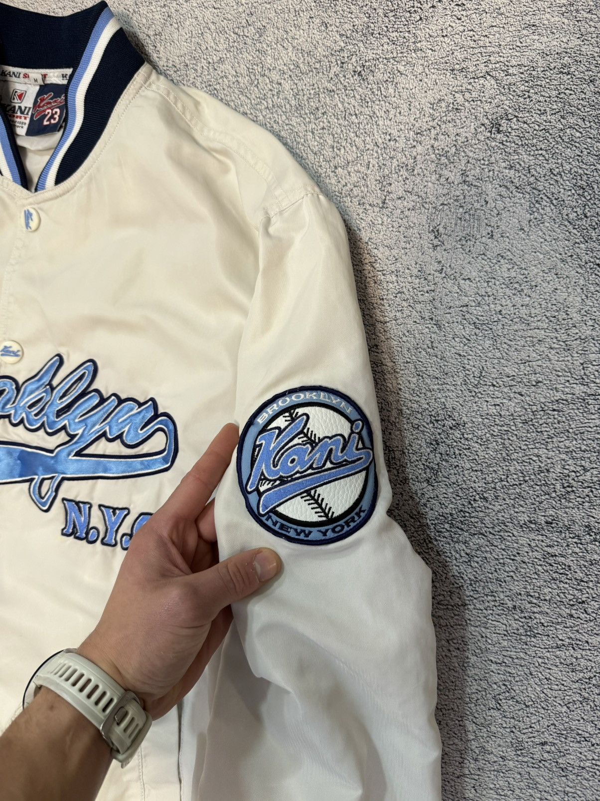 Karl Kani Karl Kani Brooklyn NYC Bomber Jacket Men M Varsity Vintage Size US M / EU 48-50 / 2 - 7 Thumbnail