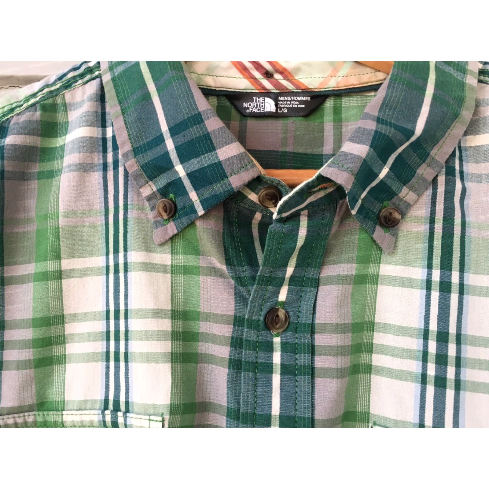 The North Face THE NORTH FACE SHIRT MENS LARGE L PLAID SHORT SLEEVE BUTTON-UP/ BUTTON FRONT MULTI-COLOR Cotton Blend Style: Button-Front Size US L / EU 52-54 / 3 - 2 Thumbnail