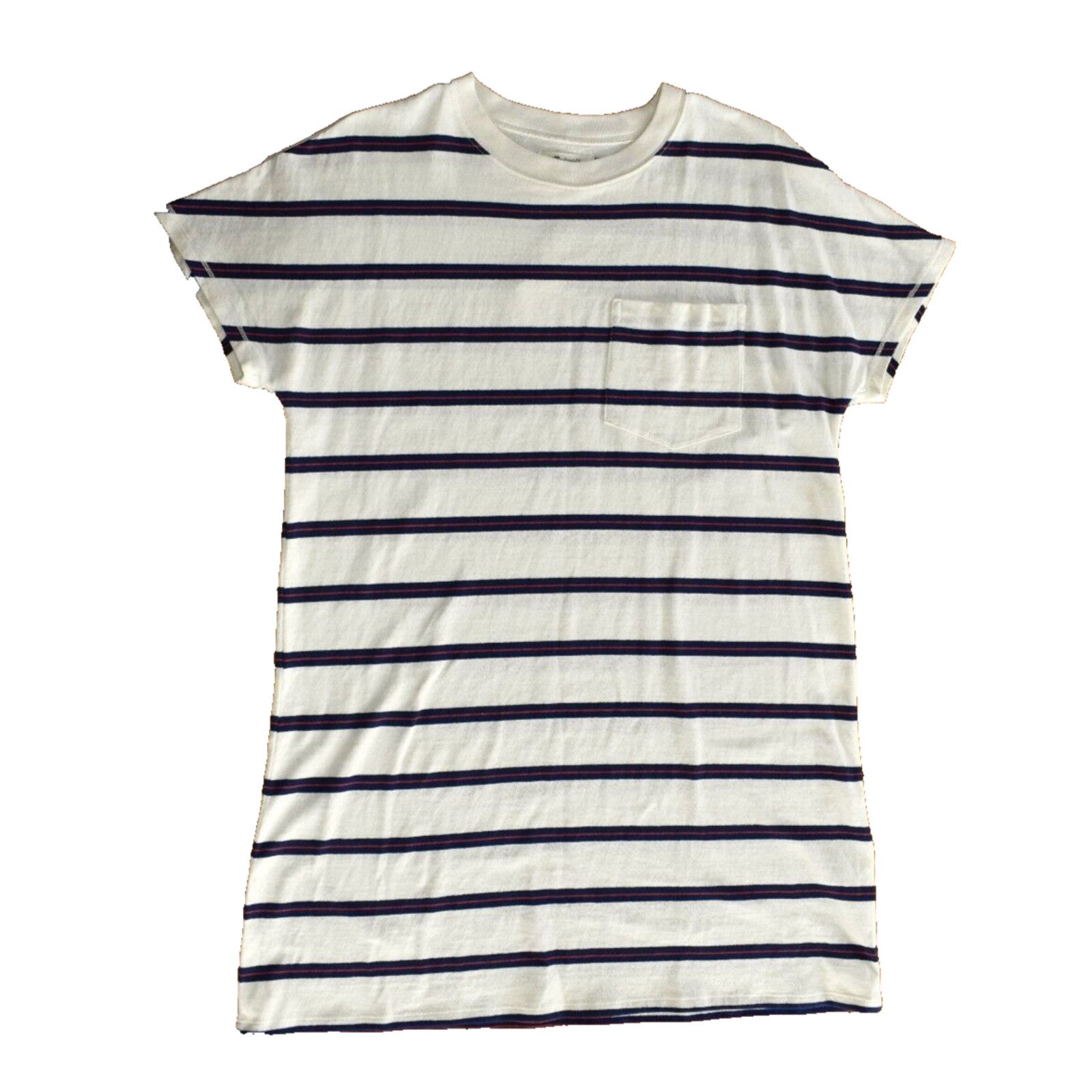 Madewell NWT MADEWELL Striped Cotton Tomboy Oversized T-Shirt Dress M Size M / US 6-8 / IT 42-44 - 1 Thumbnail