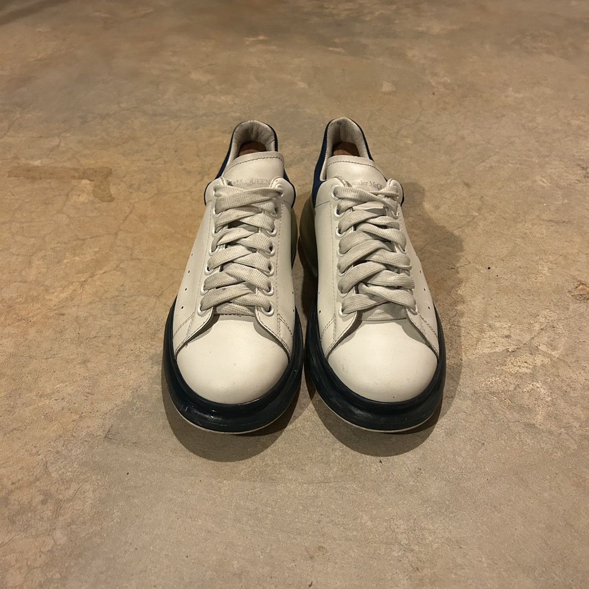 Alexander McQueen × Designer Alexander McQueen Oversized Shoe Worker Blue Sole EU 40 Size US 7.5 / EU 40-41 - 3 Thumbnail