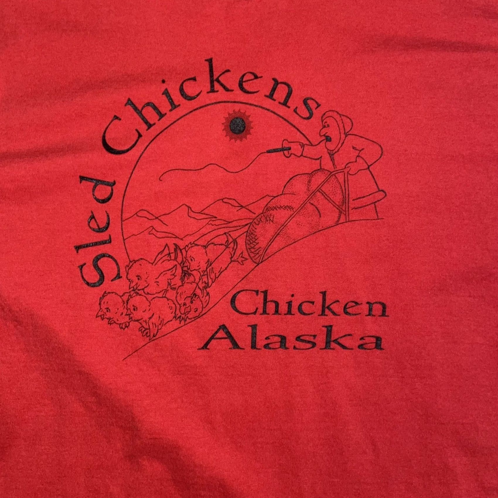 Fruit Of The Loom VINTAGE Fruit of the Loom T-Shirt Men’s XL Red Chicken Alaska Graphic Single Stitch shirts Size US XL / EU 56 / 4 - 3 Thumbnail