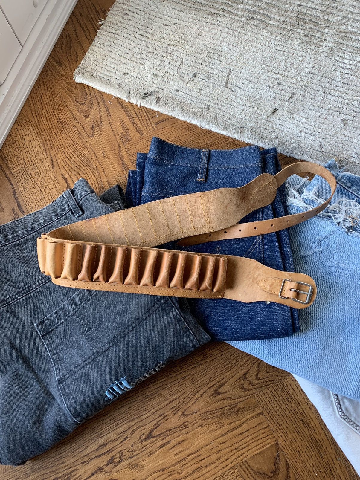 Japanese Brand × Vintage Vintage Shotgun Shell Ammo Belt Leather Hunting Utility USA Size ONE SIZE - 9 Thumbnail