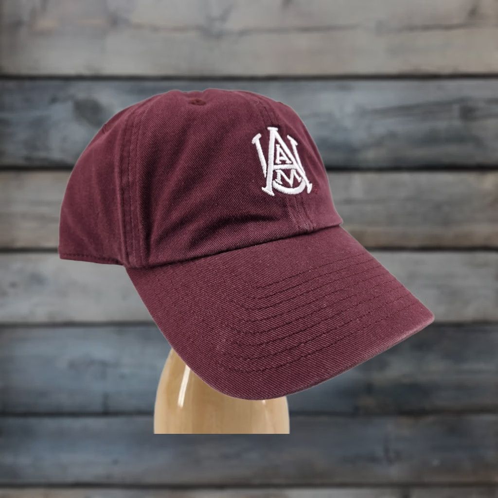 Vintage VINTAGE? Alabama A&M University Maroon Captivating Hat Hat Men One Size Maroon University Strapback Cotton Cap Captivating Mens Size ONE SIZE - 1 Thumbnail