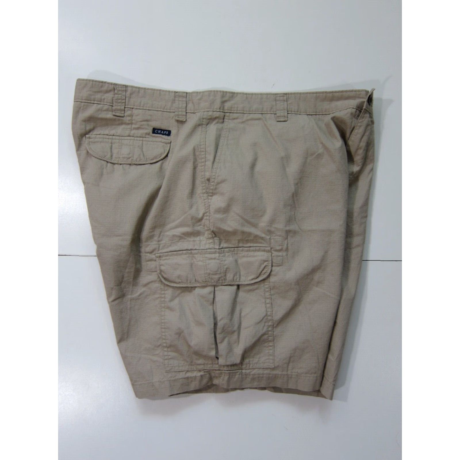 Chaps Chaps Ralph Lauren 100% Cotton Brown Cargo Short Men 44 Pocket Traveled Hike Camp Travel Brown 80s 90s Mens Size US 44 / EU 60 - 4 Thumbnail