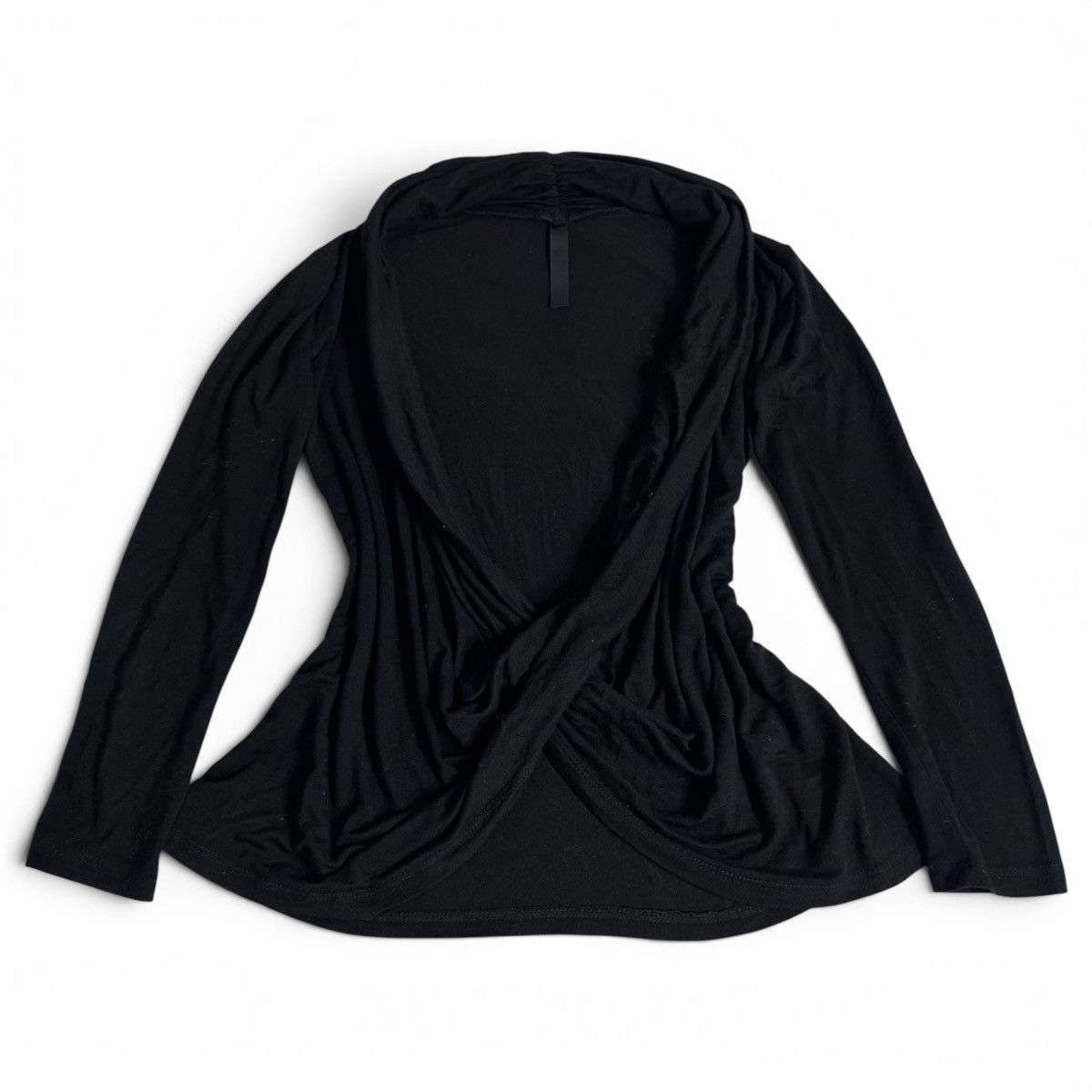 Other Y2K Black Criss Cross Draped Front Wrap Top Size S / US 4 / IT 40 - 1 Thumbnail