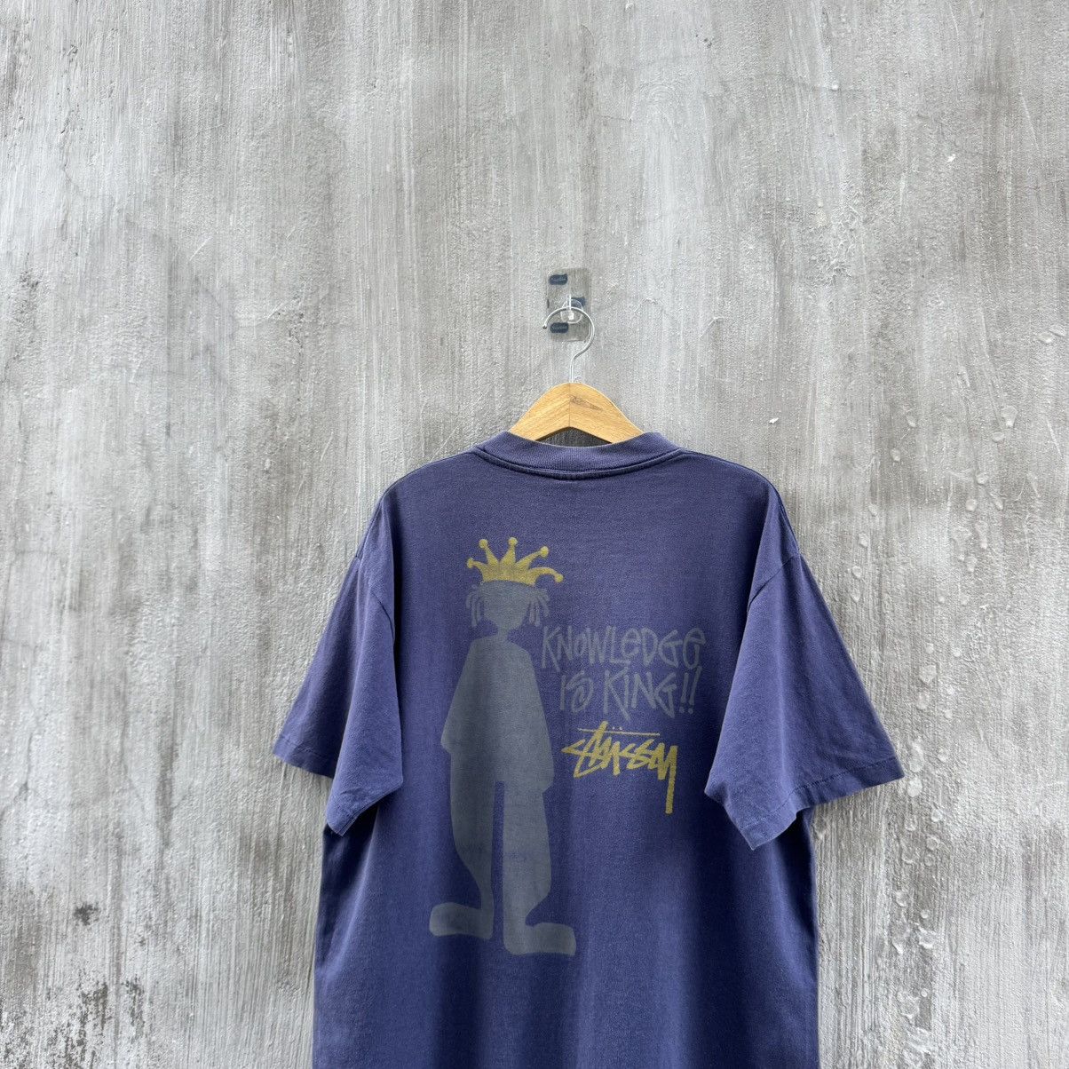 Stussy Stussy Tee Knowlegde Is King Vintage 80s Size US L / EU 52-54 / 3 - 3 Thumbnail