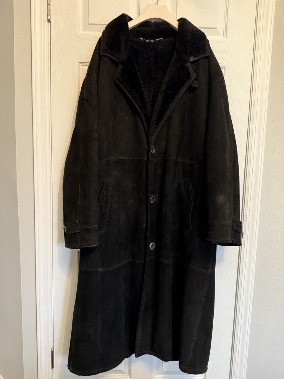 Gallotti Gallotti Shearling Mens Fur Coat Black 2XL Size US XXL / EU 58 / 5 - 1 Thumbnail