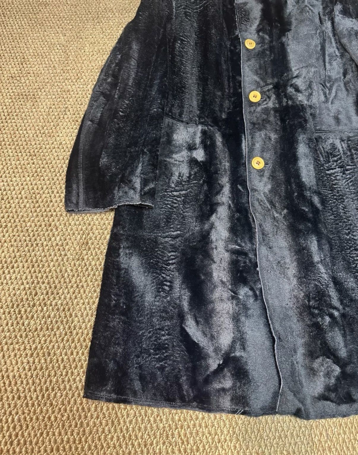 Comme des Garcons Homme Plus Comme des Garçons HOMME PLUS Black Velvet Long Coat K23 Size US L / EU 52-54 / 3 - 3 Thumbnail