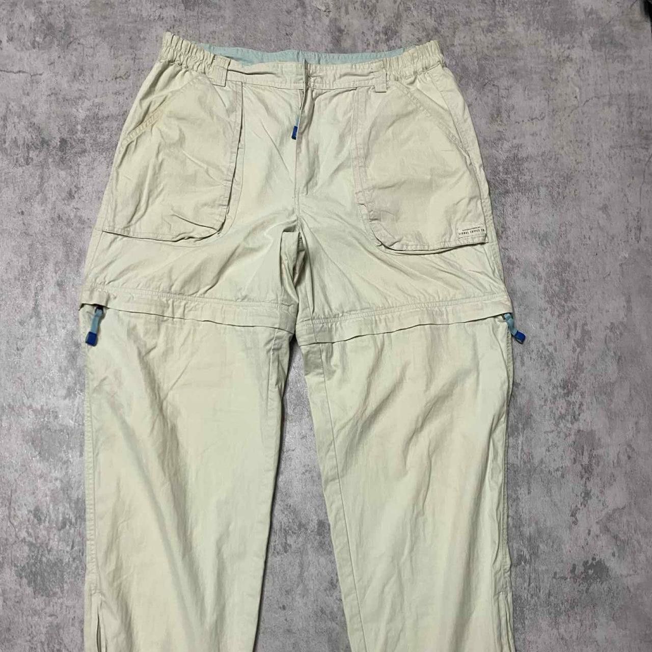 Other Cream and blue cargo pants with adjustable Size 32" / US 10 / IT 46 - 1 Thumbnail