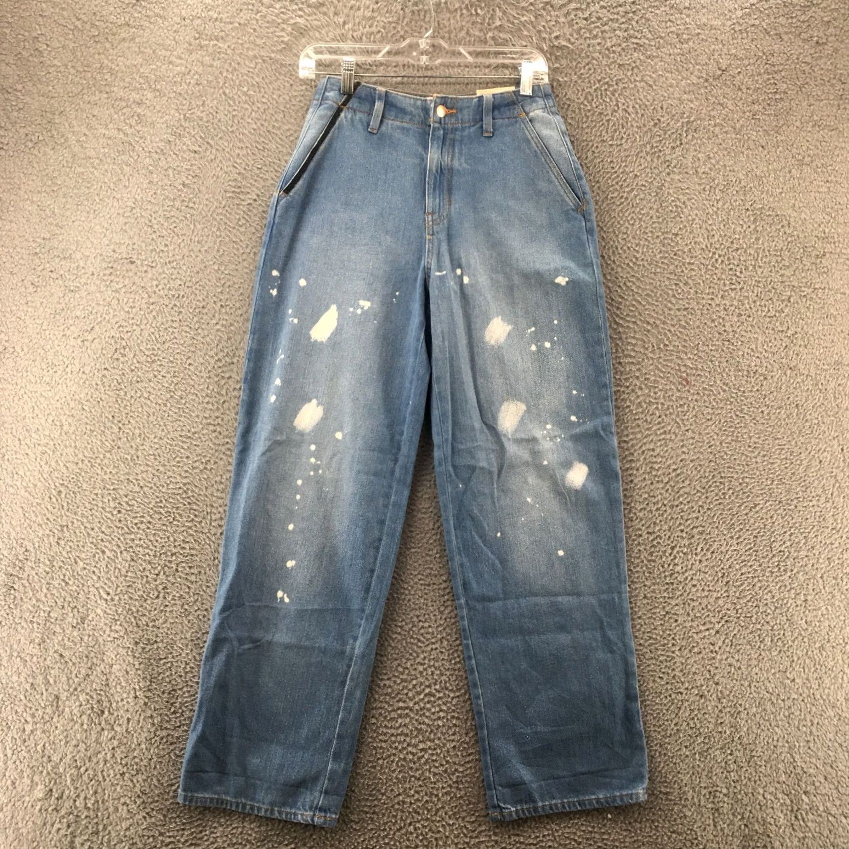 Vintage Universal Thread Jeans Womens 0 25 Waist Blue Denim Relaxed Straight Jeans Size 25" / US 0 / IT 36 - 2 Thumbnail