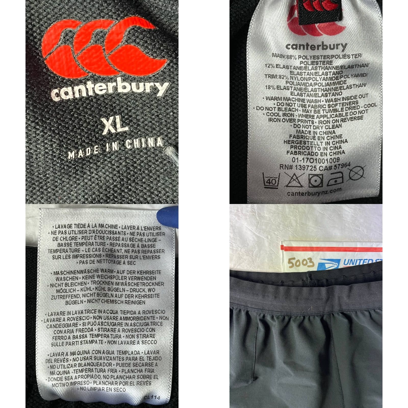 Vintage Canterbury Shorts XL Black Sweat Athleisure Performance Rugby Basketball Golf Size US 36 / EU 52 - 8 Thumbnail