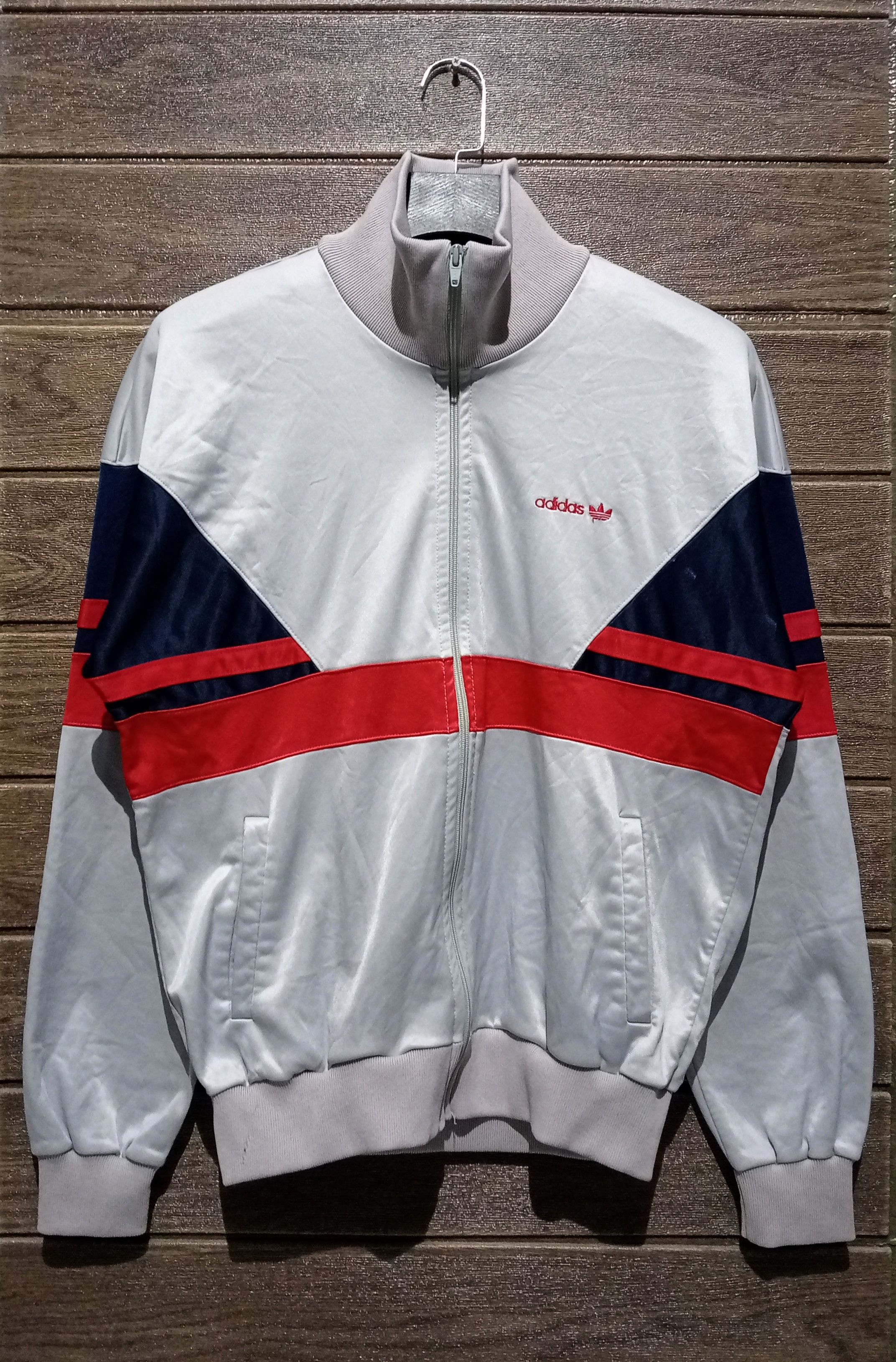 Adidas Vintage '80s Adidas Track Jacket Made in USA Size US M / EU 48-50 / 2 - 1 Thumbnail