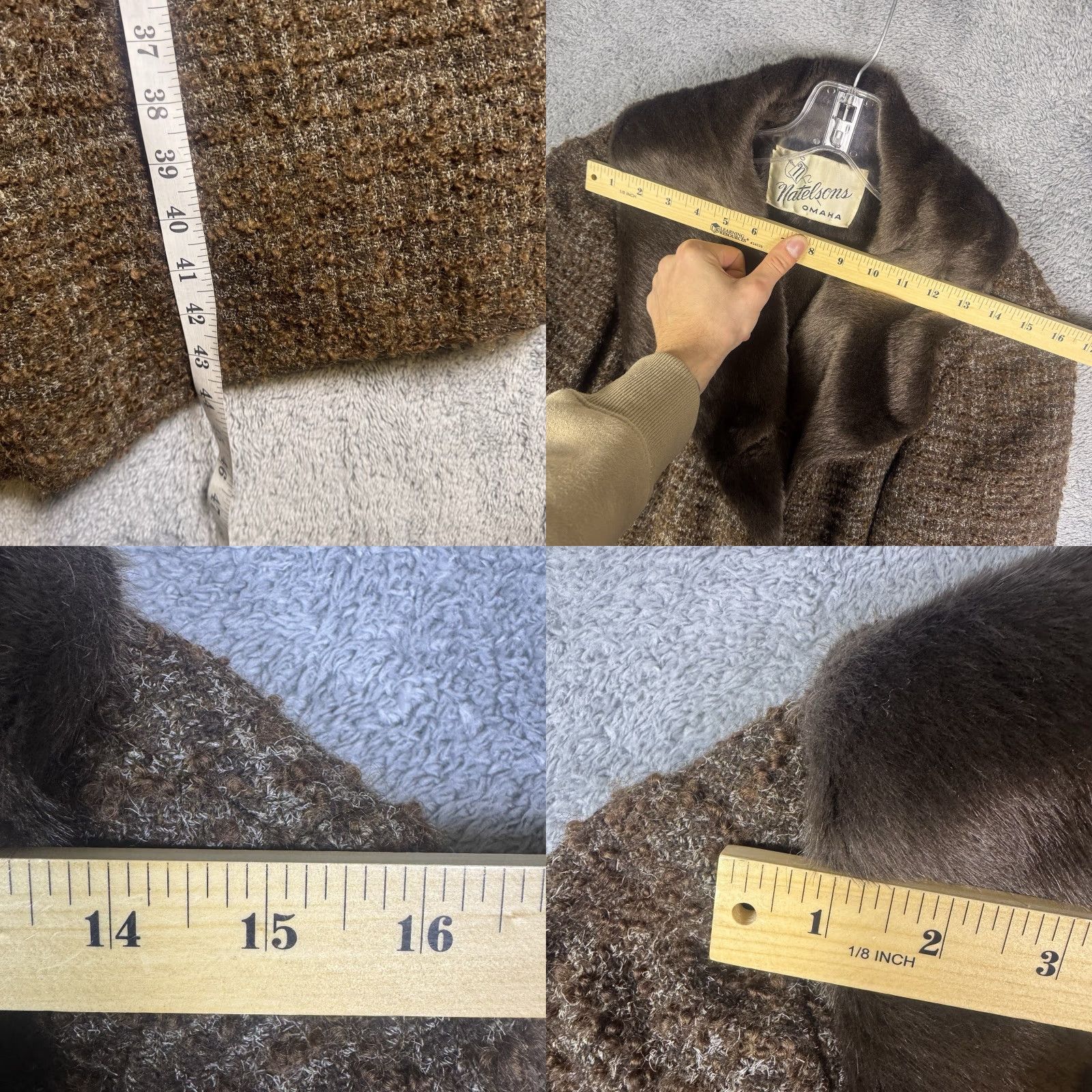 Etro VINTAGE Natelsons Coat Fur Beaver Wool 60s Retro Glam Regency Real Beaver Fur S/M Womens Eveningwear Size S / US 4 / IT 40 - 9 Thumbnail