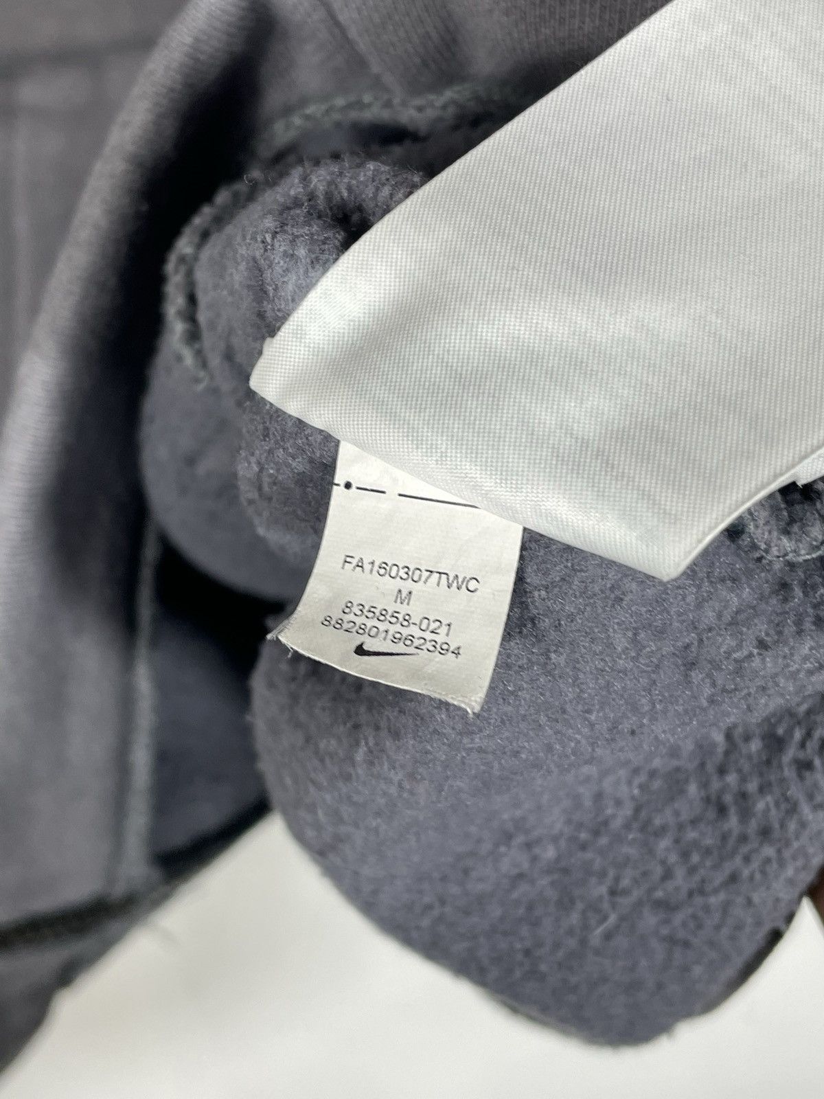 Nike × Vintage Nike gray zip hoodie sweatshirt tech fleece style uk drill Size US M / EU 48-50 / 2 - 8 Thumbnail