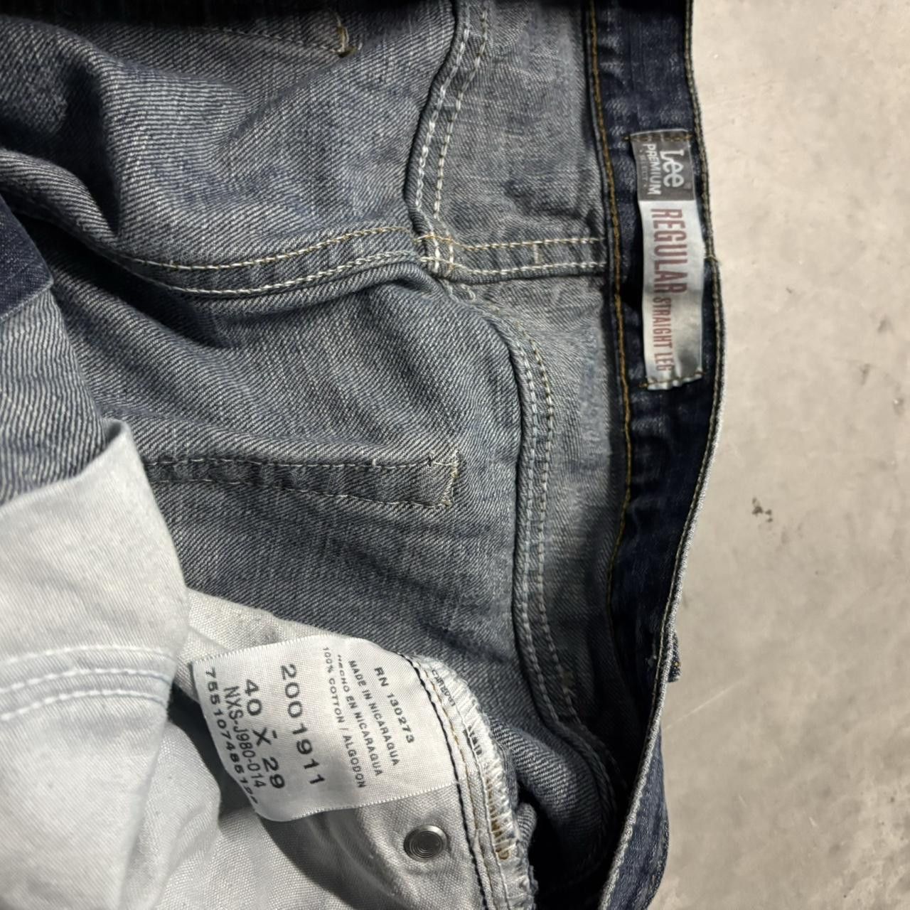Japanese Brand × Vintage Crazy Vintage Y2K/2000s Grunge Dark Wash Skater Denim Jeans! Size US 38 / EU 54 - 8 Thumbnail