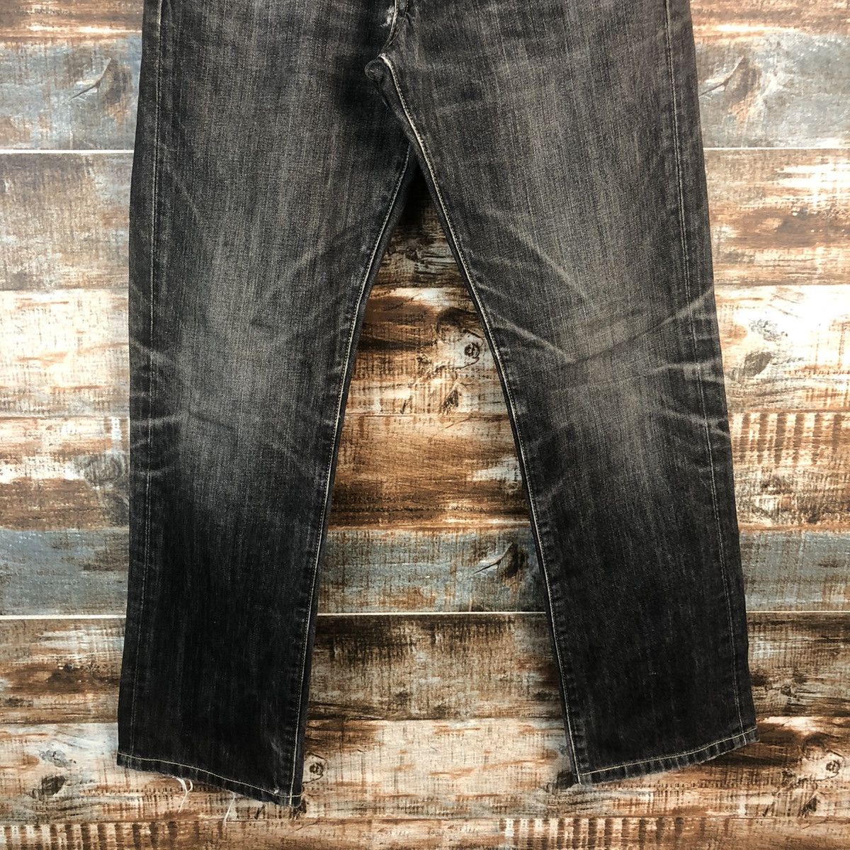 Japanese Brand DL Uniqlo Black Denim Pants #C272 Size US 29 - 6 Thumbnail