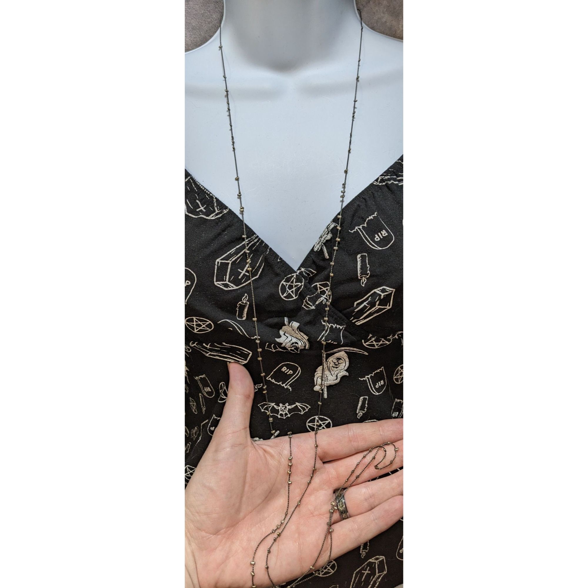 Other Minimalist Studded Extra Long Chain Necklace Size ONE SIZE - 3 Thumbnail