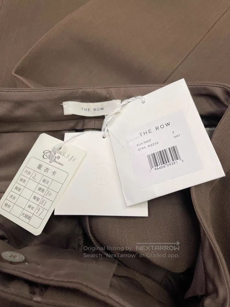 The Row The Row size 2 Brown straight-leg trousers Size 22" - 4 Thumbnail